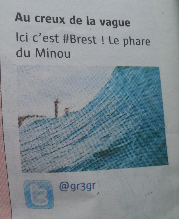 photo du tweet Ici c'est #Brest ! Le phare du Minou